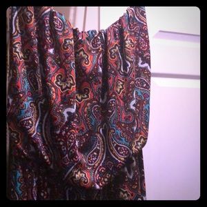 Colorful sleeveless jumpsuit